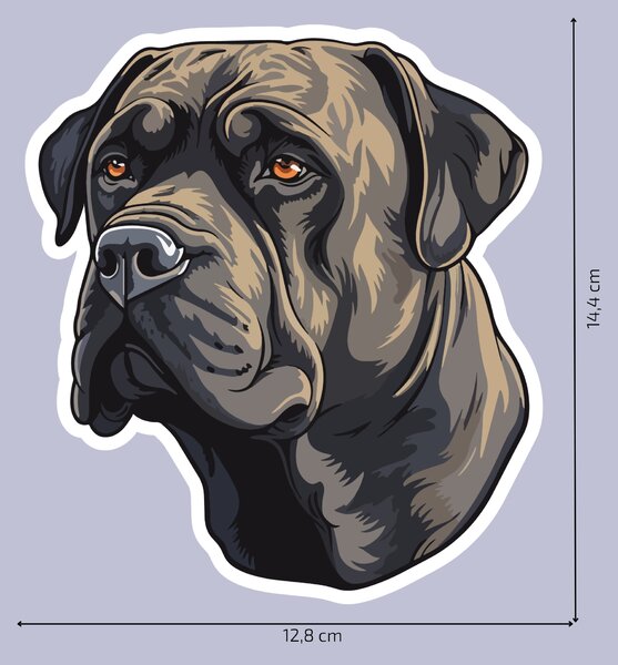 PIPPER. Nálepka Cane Corso Velikost: 60cm