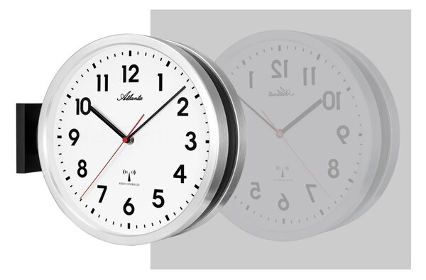 Oboustranné nástěnné hodiny 4571 Atlanta řízené rádiovým signálem 32cm