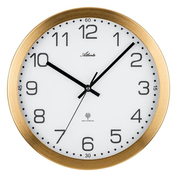 Designové nástěnné hodiny AT4371-9 Atlanta řízené signálem DCF 30cm