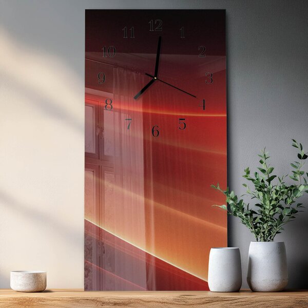 Skleněné hodiny vertikální Abstrakce zsppc-30x60-00173645