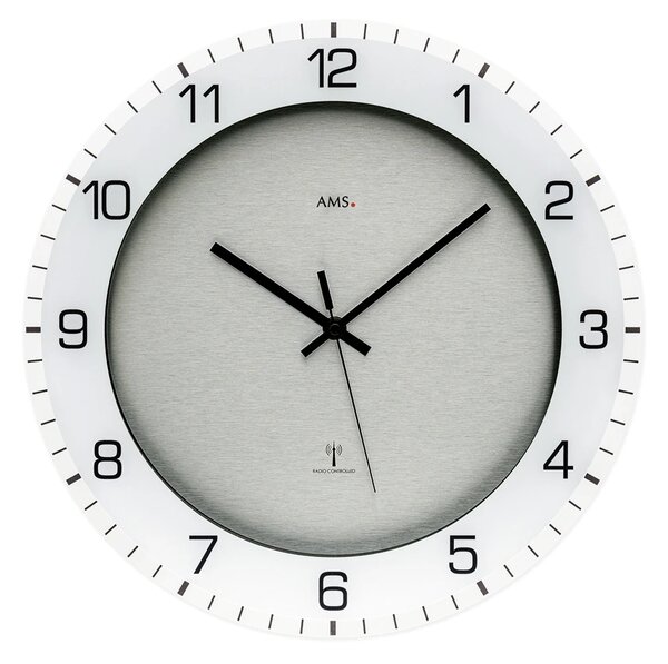 Designové nástěnné hodiny 5594 AMS řízené rádiovým signálem 38cm