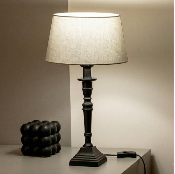 Brilagi - Stolní lampa CERIA 1xE27/60W/230V pr. 25 cm černá/šedá