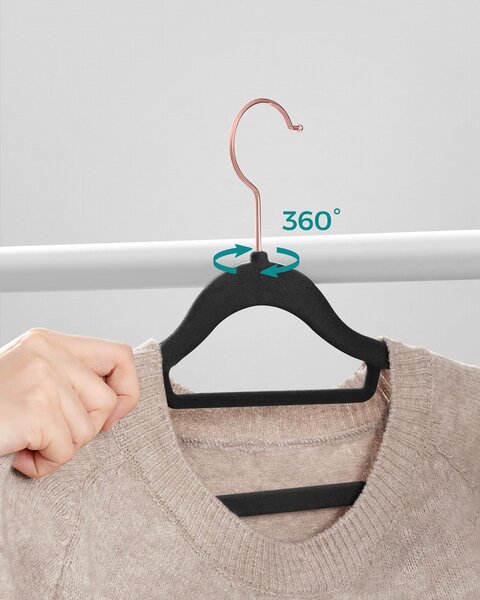 SONGMICS Set ramínek LUMAR 30 ks černý