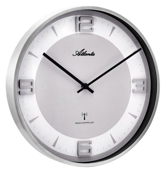 Designové nástěnné hodiny AT4531-19 Atlanta 30cm řízené signálem DCF