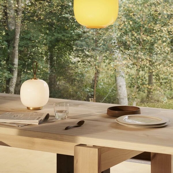 Přenosná stmívatelná lampa VL 45 Radiohus / Glossy Pale Rose Glass