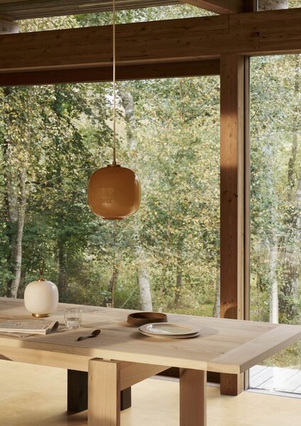 Přenosná stmívatelná lampa VL 45 Radiohus / Glossy Pale Rose Glass