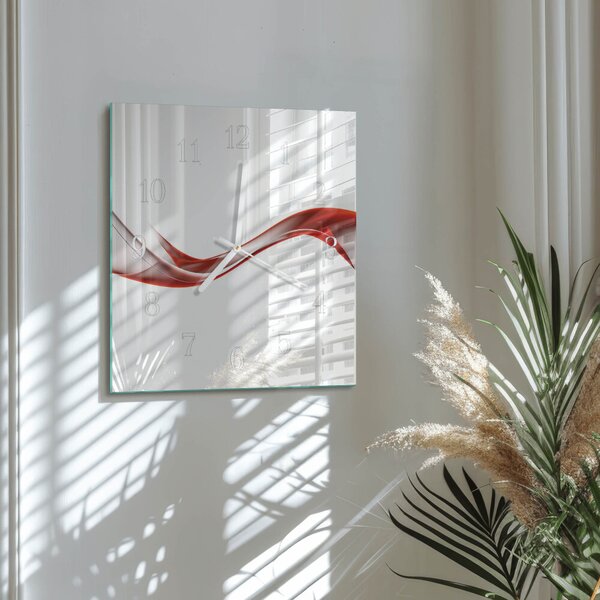 Skleněné hodiny Abstraktní čáry zskb-30x30-00082738