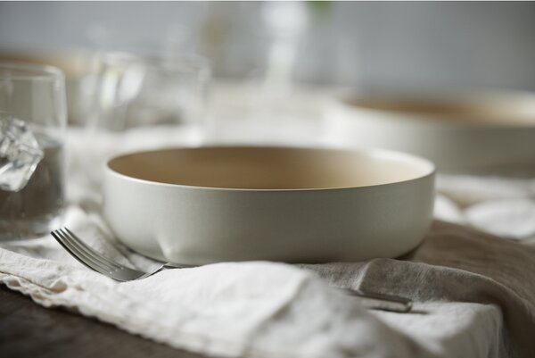 Studio Round Kameninová mísa na těstoviny North 19 cm White/Matte Sand