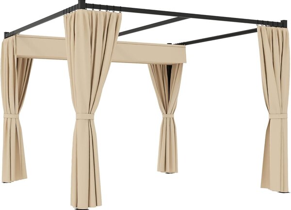Pergola – Zahradní altán – Krytá terasa – Sluneční clona – Samostatná konstrukce – Výsuvná střecha – Kovová konstrukce