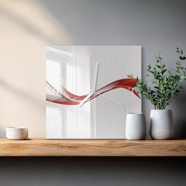 Skleněné hodiny Abstraktní čáry zskb-30x30-00082738