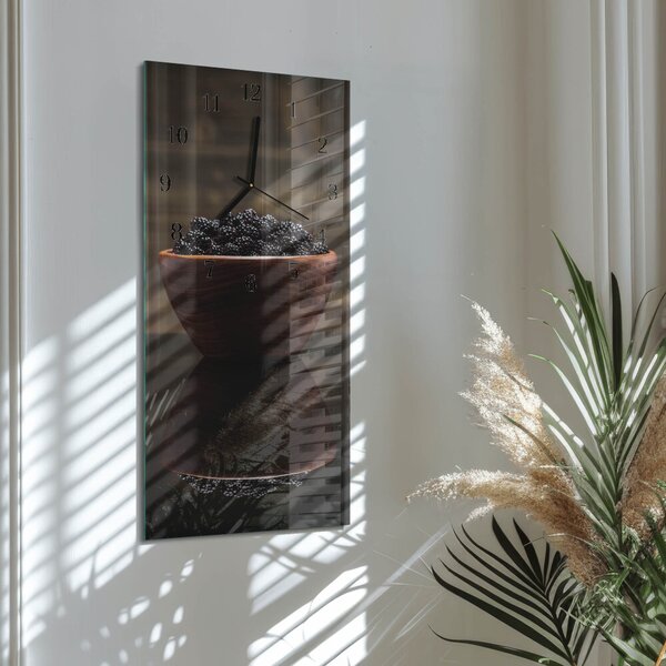 Skleněné hodiny vertikální Ostružiny zsppc-30x60-00171357