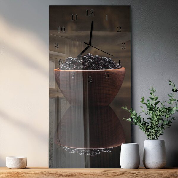 Skleněné hodiny vertikální Ostružiny zsppc-30x60-00171357