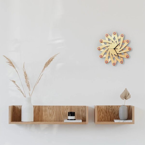 Designové nástěnné hodiny 001.09.001 Ardeola 29cm