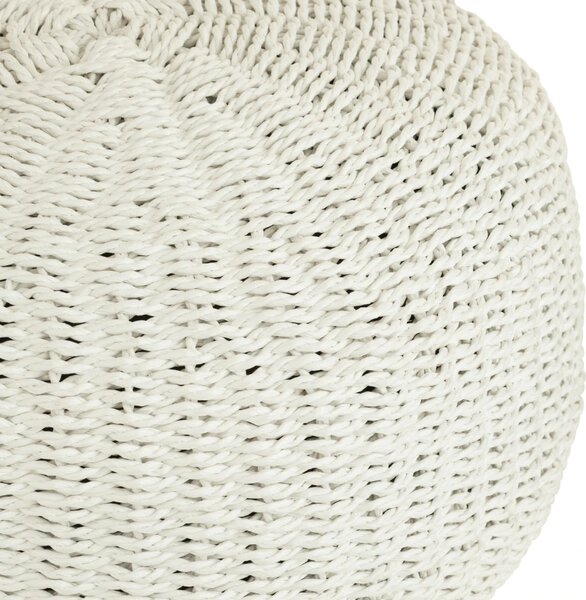 Bílý puf J-Line Vaskuti 50 cm