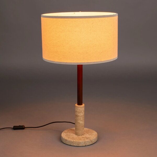 Béžová kamenná stolní lampa DUTCHBONE Jackson