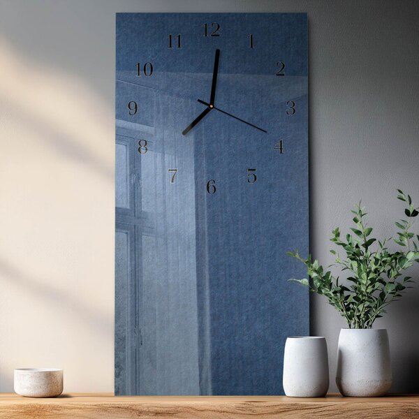 Skleněné hodiny vertikální Talíř zsppc-30x60-00175050