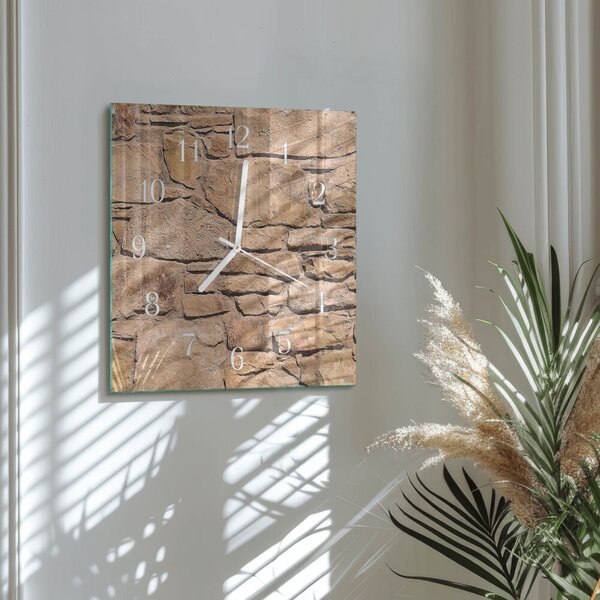 Skleněné hodiny Kameny zskb-30x30-00090315