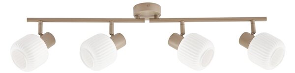 Stropní lampa NOLA, Evey, stmívatelné, Bílá, Obývací pokoj, Sklo, Skandinávský