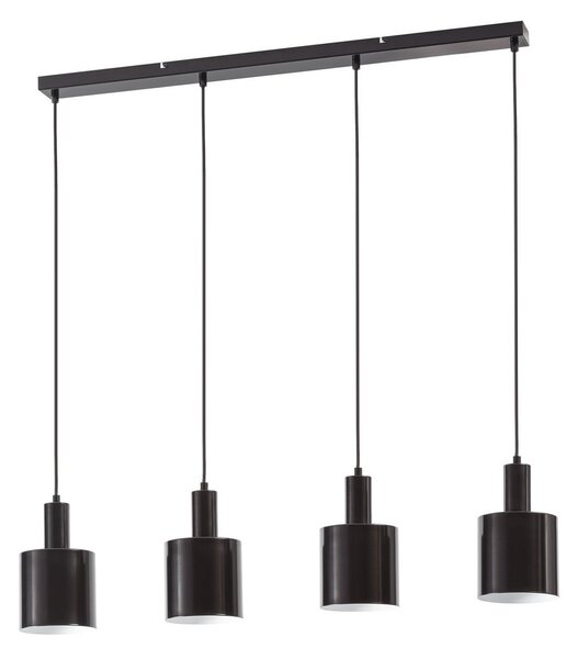 Závěsná svítidlo Lindby, Ovelia, stmívatelné, Černá, Kuchyně, Kov, Moderní