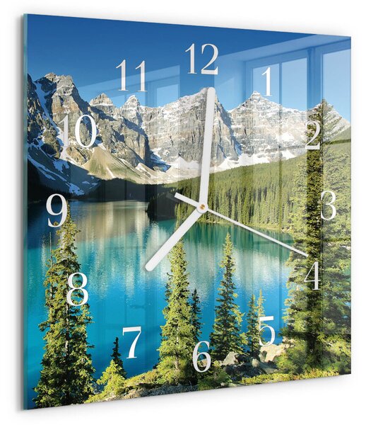 Skleněné hodiny Horská příroda zskb-30x30-00085880