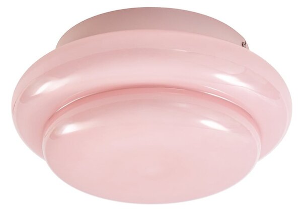 Stropní lampa Lucande, Leilani, stmívatelné, Pudrová, Obývací pokoj, Sklo, Design