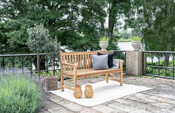 Nordic Living Teaková zahradní lavice Cambio 150 cm