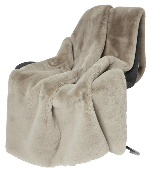 Skinnwille Home Collection Pléd Fluffy, umělá kožešina, taupe, 120x180 cm