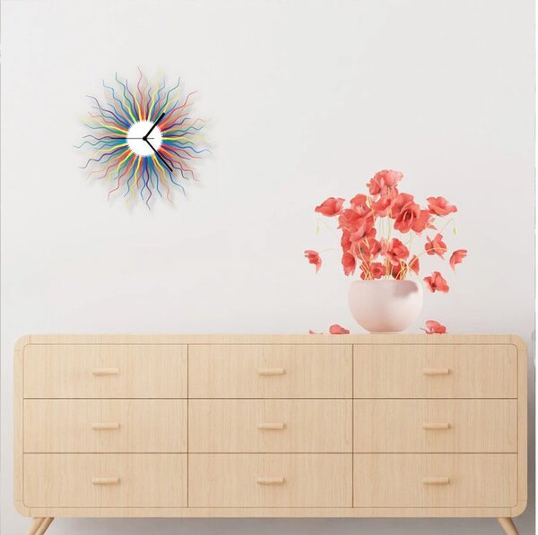 Designové nástěnné hodiny 001.12.108 Ardeola 41cm