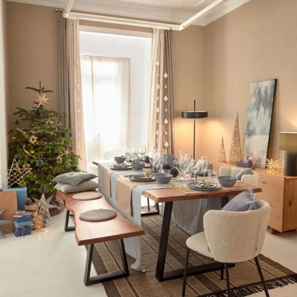 Světle šedý kulatý sametový podsedák Kave Home Rimca ⌀ 35 cm