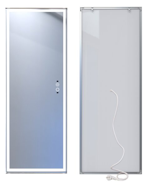Zrcadlo do šatny s LED osvětlením 145x45 cm LZ1