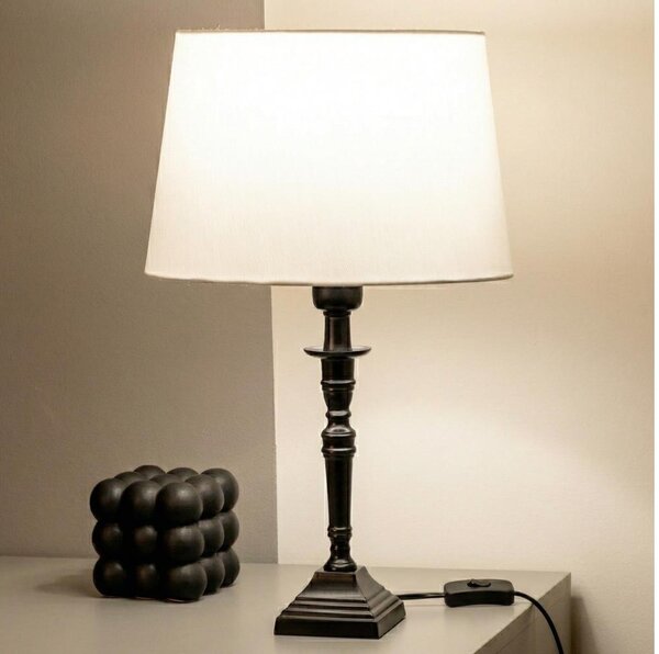 Brilagi - Stolní lampa CERIA 1xE27/60W/230V pr. 30 cm černá/bílá