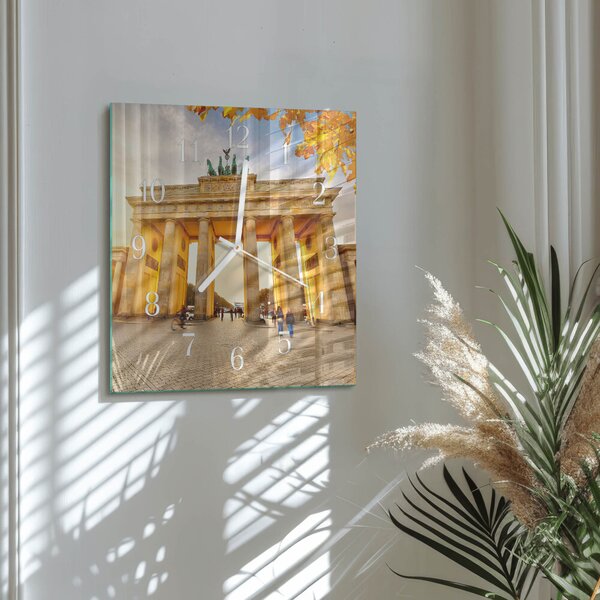 Skleněné hodiny Berlín zskb-30x30-00085282