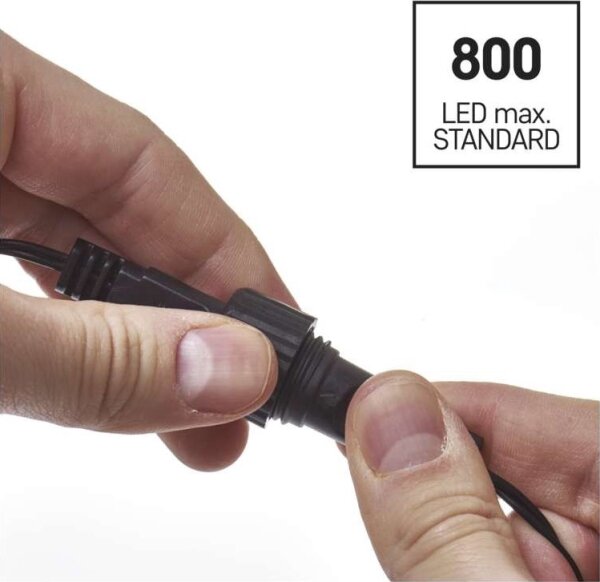 LED venkovní řetěz 100xLED/15m IP44 studená bílá