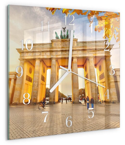 Skleněné hodiny Berlín zskb-30x30-00085282