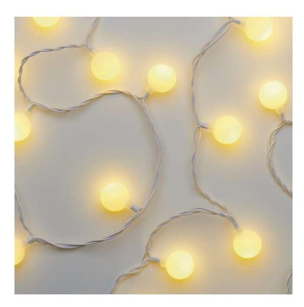 LED venkovní řetěz 40xLED/9m IP44 teplá bílá