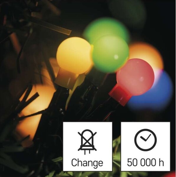 LED venkovní řetěz 480xLED/53m IP44 multicolor