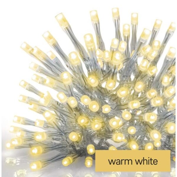 LED venkovní řetěz 300xLED/8 módů 10m IP44 teplá bílá + dálkové ovládání