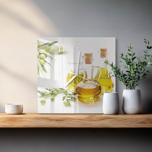Skleněné hodiny Olej zskb-30x30-00089528