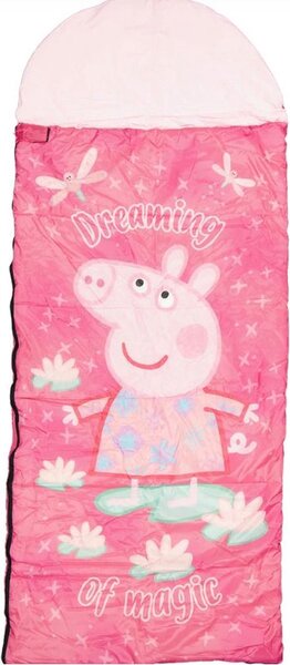 Dětský spací pytel PEPPA PIG 170x70 cm, růžový