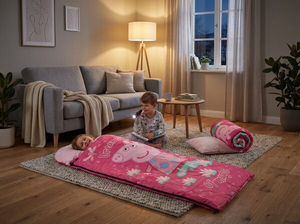 Dětský spací pytel PEPPA PIG 170x70 cm, růžový