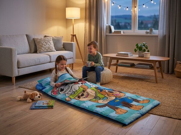 Dětský spací pytel PAW PATROL 170x70 cm, modrý