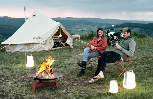 Muškátově šedá venkovní lampa Fermob Balad 38 cm