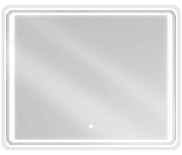 Mexen Zusa, LED koupelnové zrcadlo s podsvícením 100x80 cm, 6000K, ochrana proti zamlžování, 9808-100-080-611-00