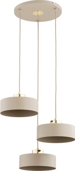 Lustr na lanku SELIA 3xE27/15W/230V béžová