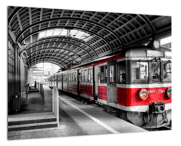 Vlakové nádraží - obraz