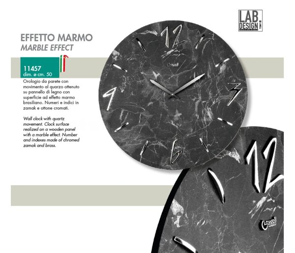 Lowell Italy Designové nástěnné hodiny 11457 Lowell 50cm