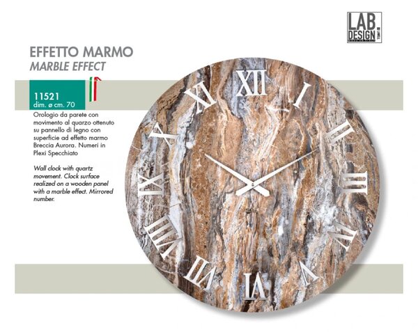 Lowell Italy Designové nástěnné hodiny 11521 Lowell 70cm