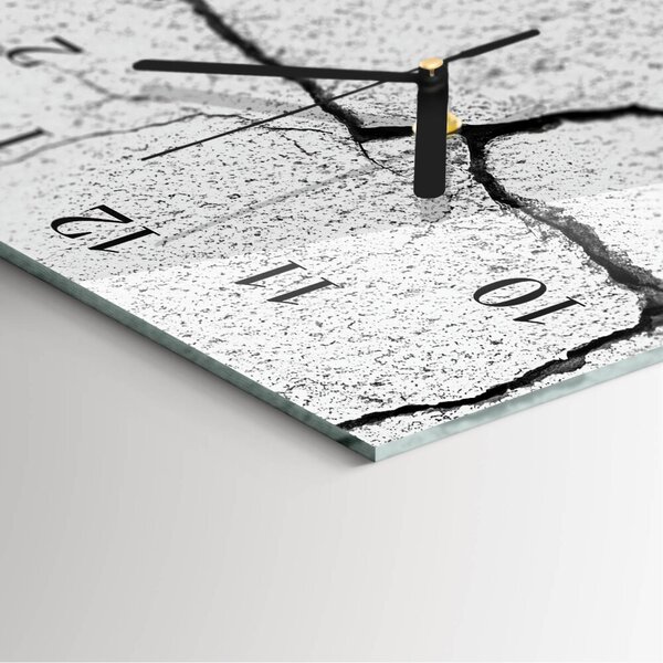 Skleněné hodiny vertikální Prasknutí zsppc-30x60-00174653