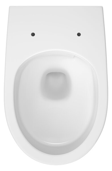 Cersanit Moduo wc mísa se sedátkem s pomalým sklápěním závěsná bez splachovacího kruhu s vírovým splachováním bílá lesk S4013-010