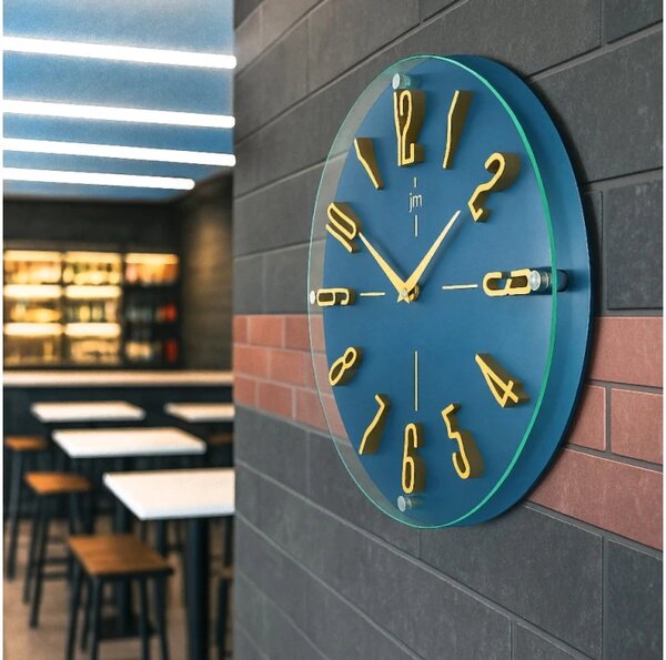 Lowell Italy Designové nástěnné hodiny L00974B Lowell 40cm